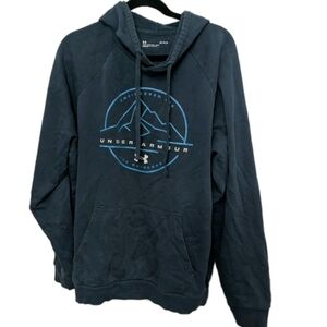 Men's Under Armour Rival Fleece Mountain Key Hoodie Loose size Large